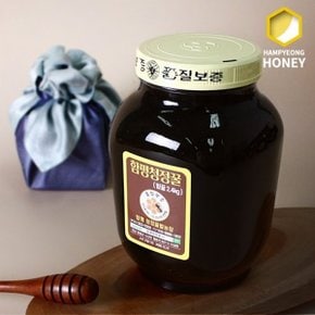 [함평나비꿀] 전라도 순수 자연산 밤꿀 2.4kg 선물세트 / 벌꿀성적...