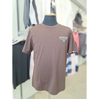 휠라 [여주점] FS2RSH2405X BRN [유니] 폴리스판 그래픽 티셔츠 남여공용반팔티