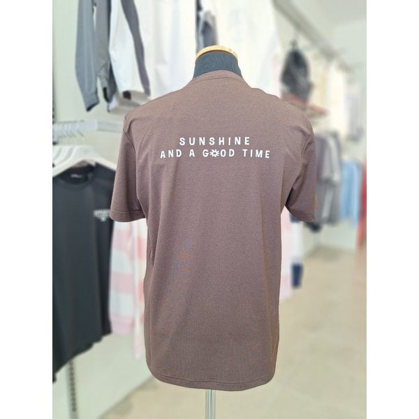 [여주점] FS2RSH2405X BRN [유니] 폴리스판 그래픽 티셔츠 남여공용반팔티