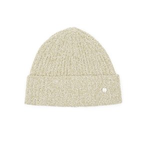 STICK RIB BEANIE / POP COTTON / MELANGE OLIVE