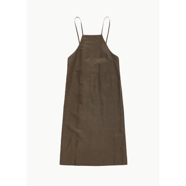 샵아모멘토 어니팔로 25SS Silk Linen Cami Dress, Brown