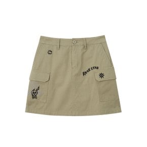 iscream 캉골 카고 스커트 8118 베이지