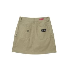 iscream 캉골 카고 스커트 8118 베이지