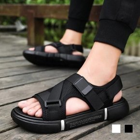 남자 여름 제크 샌들 부드러운바닥 스트랩 샌들 (8741689A)