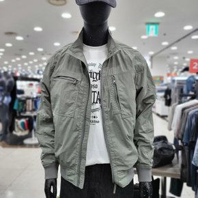 남성 하이넥 아웃포켓 데일리 점퍼-DG
