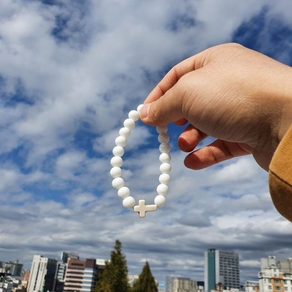 귀여운 동글 십자가 크로스 팔찌 (WFG1LVB)