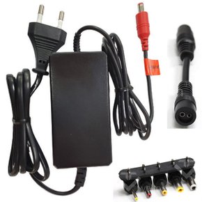 CCTV어댑터 12V2A 3구파워코드 CCTV 아답터 + 5종변환젠더 셋트