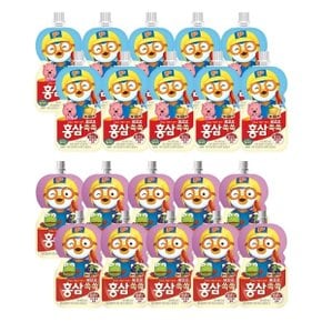 홍삼쏙쏙 배도라지 100ml x 10개 + 포도블루베리 100ml x 10개