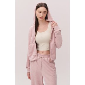 멜란지벨벳 후드 집업점퍼 HTWJP5L05T