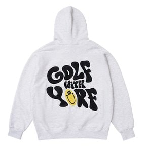 후드티 프렌치 테리 칠 백보카시 HOODIE FRENCH TERRY CHILL WHITE MELANGE