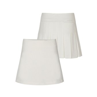 플레이부 BACK PLEATED BANDING SKIRT W/INNER PANTS_White