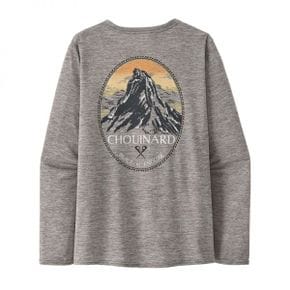 우먼스 L/S 캡 모자 쿨 데일리 그래픽 셔츠 - Lands Chouinard Crest Feath 8214600