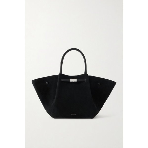 드멜리어 미디 뉴욕 가죽 트림 스웨이드 토트백 46376663162979980