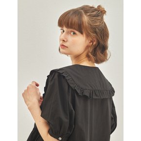 Lilly Frill Blouse Black