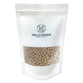 헬로우그린 국내산 구운 백태 500g(팩) 저온 로스팅 국산 대두 볶은 콩