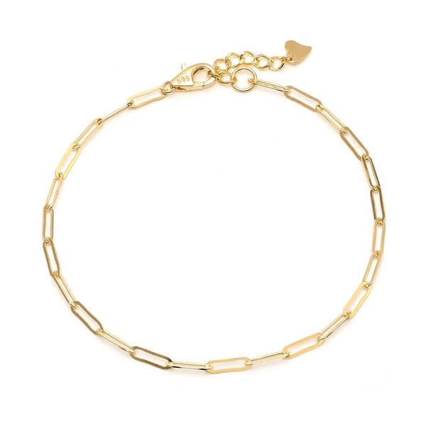 [비앤비골드] 18K 심플 레이어드 0.7mm 클립체인 팔찌 IRB29532