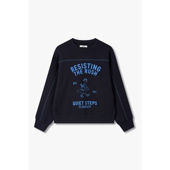 STUDIO TOMBOY 스티치 디테일 그래픽 맨투맨 9106122106092