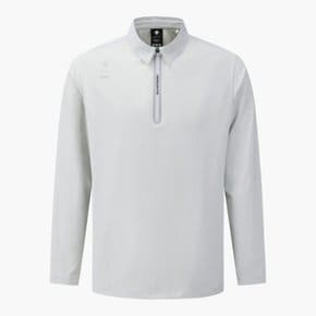 골프티셔츠 GQC DQ32MFTL95-LGYG 남성 Y에리 집업 긴팔 티셔츠 / LIGHT GREY