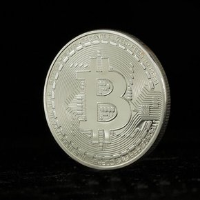 실버 비트코인 동전 주화 코팅 기념 주화 인테리어 소품 장식용 수집가 취미 아이템