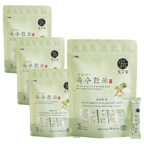 육수한포 깔끔한 맛 80g 4개 (80스틱) 15가지 국산 자연 재료 가루 육수