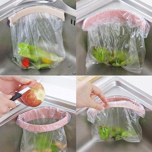 싱크대매직홀더 주방 음식물 비닐 봉지 봉투 거치대(1)