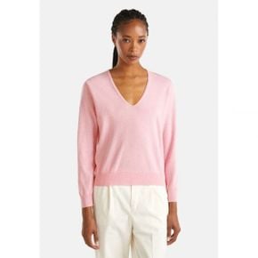 4993032 United Colors of Benetton MARL V-NECK - Jumper pink