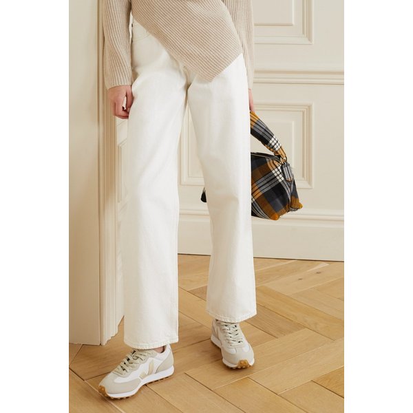 Net Sustain 리오 브랑코 가죽 트리밍 스웨이드 메시 스니커즈 화이트 24092600056996038