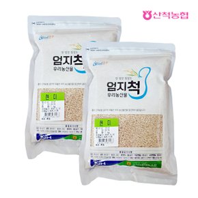 엄지척잡곡 현미1kgx2팩(2kg)