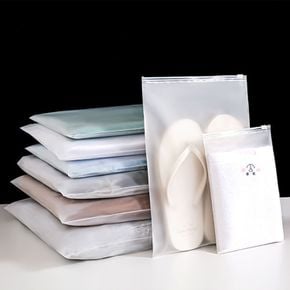 다용도 수납 반투명 슬라이드 지퍼백 의류 포장봉투 27cm x 35cm