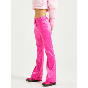 SATIN SLIM BOOTSCUT PINK