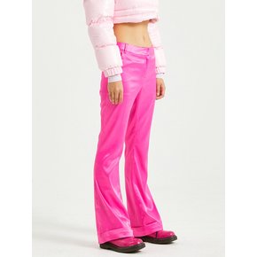 SATIN SLIM BOOTSCUT PINK