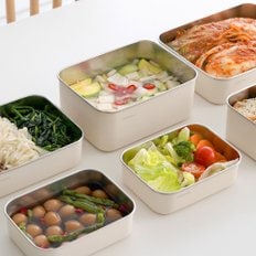 전자렌지 가능! 무연마 모노테일 세보리 스텐 304 전자렌지 보관용기 1800ml (깊은2호)