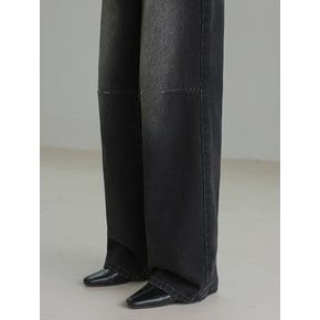 INCISION DART WASHING DENIM PANTS_NFDP4128 (BLACK)