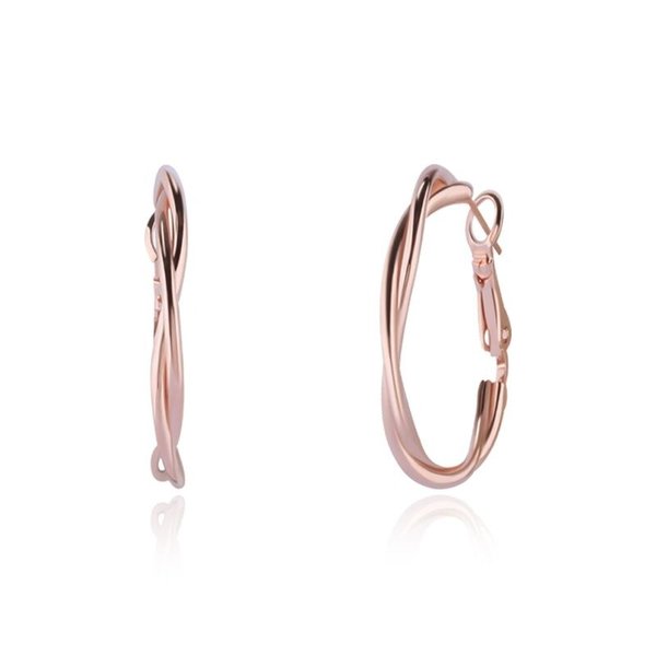 14K 리제 꼬임 링 귀걸이 A00339