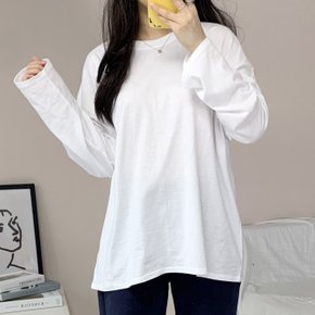 제이지컴퍼니 여성 베이직 라운드넥 무지 긴팔 레이어드 티셔츠 5COLOR