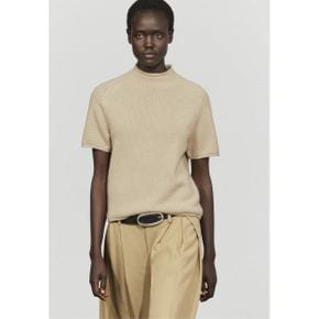 Massimo Dutti 마시모 두띠 베이직 티셔츠 - 연한 갈색 8064980