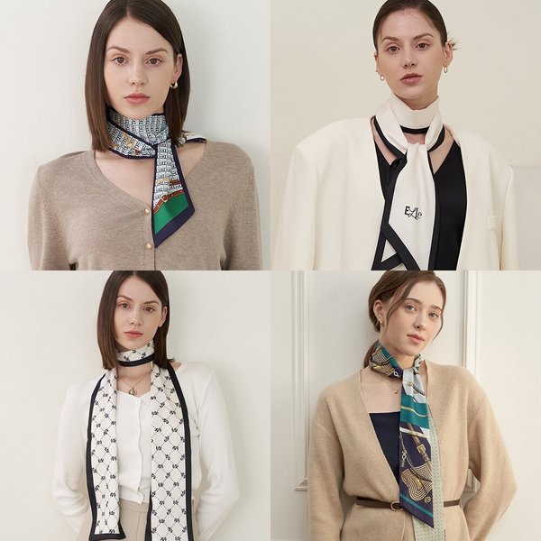 [1+1] 엘르 데일리 롱 방도 스카프 4종 택2