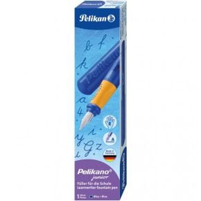 미국 펠리칸 만년필 Pelikan Pelikano Jr. Fountain Pen Right-Handed Medium Nib Blue 1 940874