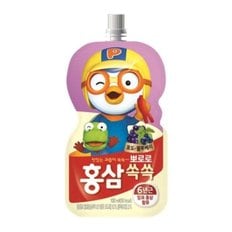 뽀로로 홍삼 쏙쏙 포도 100ml x 20개입 음료수 팔도 어린이주스