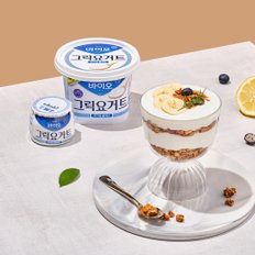 바이오 그릭요거트 무가당 플레인 혼합세트 (400g*2입, 80g 4개입)