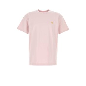 파스텔 핑크 코튼 S/S 체이스 티셔츠 I026391 2VAXX