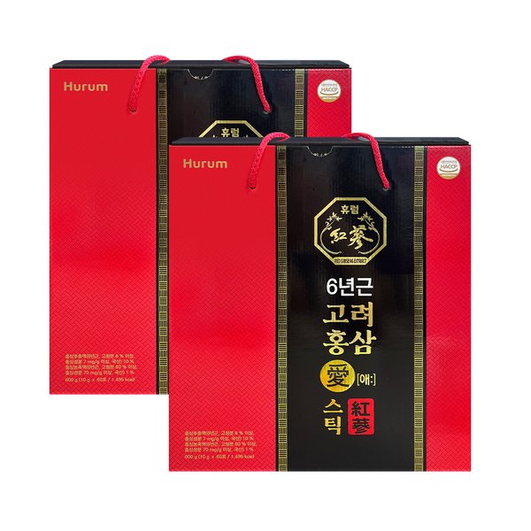홍삼애스틱 600G (10gX60포) * 2세트