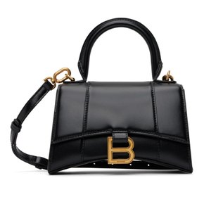 블랙 XS 아워글래스 핸드백 592833 1QJ4M 1000 Black