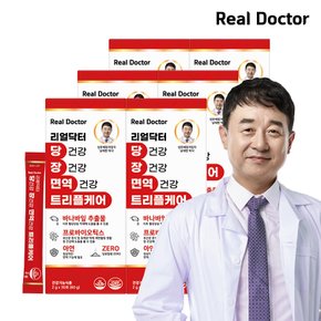 리얼닥터 당건강 장건강 면역건강 트리플케어 2g x 30포(60g) ,6개 /당제로 혈당케어 아연 장건강