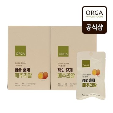 풀무원 [ORGA] 참숯 훈제 메추리알(25gX8봉) 2박스