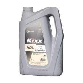 GS칼텍스 엔진오일 디젤 Kixx HDL CI-4/E7 15W-40_3/6L