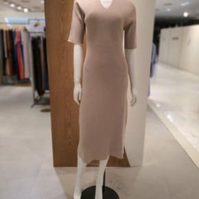 에어니트 카라 립변형 드레스 AEWSD0210