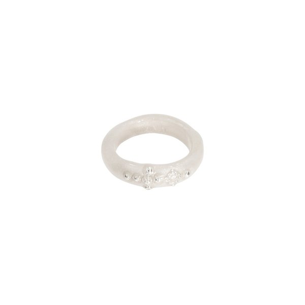 holy dots ring-white