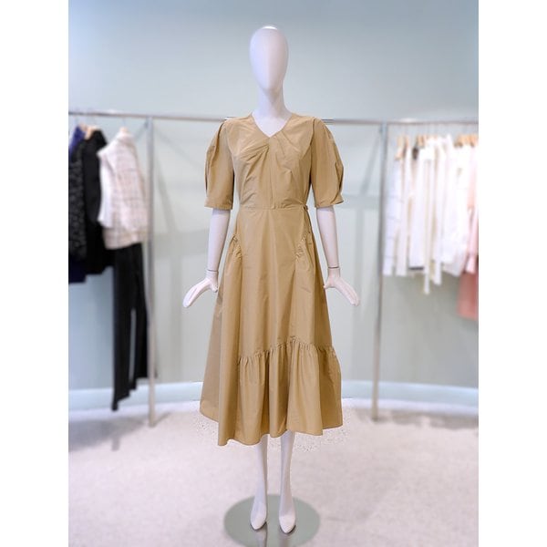 [파주점] 브이넥 꼬임 볼륨 원피스 D253MSE013