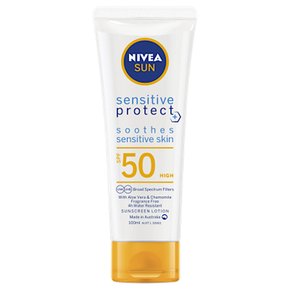 니베아 썬 센서티브 프로텍트 선스크린 로션 SPF50 Nivea Sunscreen Lotion 100ml